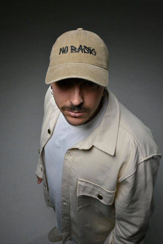 Gorro visera beige
