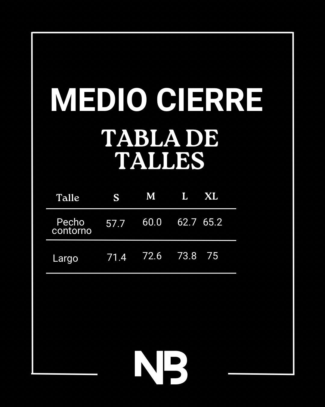 Buzo medio cierre negro