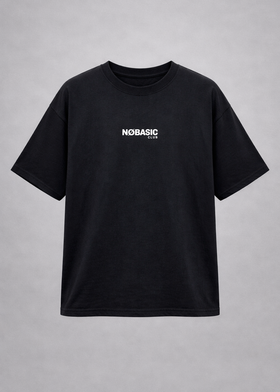 Remera Boxy Black Club - remera oversize NØBASIC