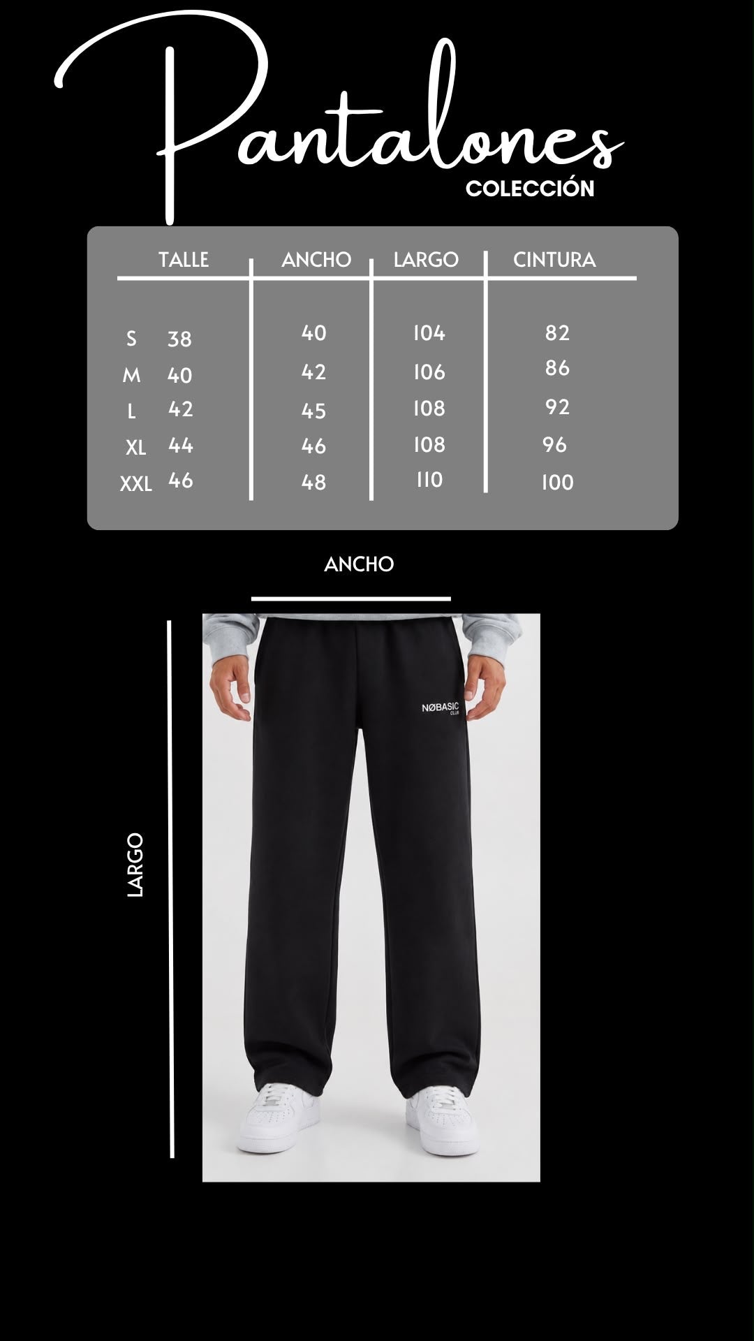 Jogging baggy negro