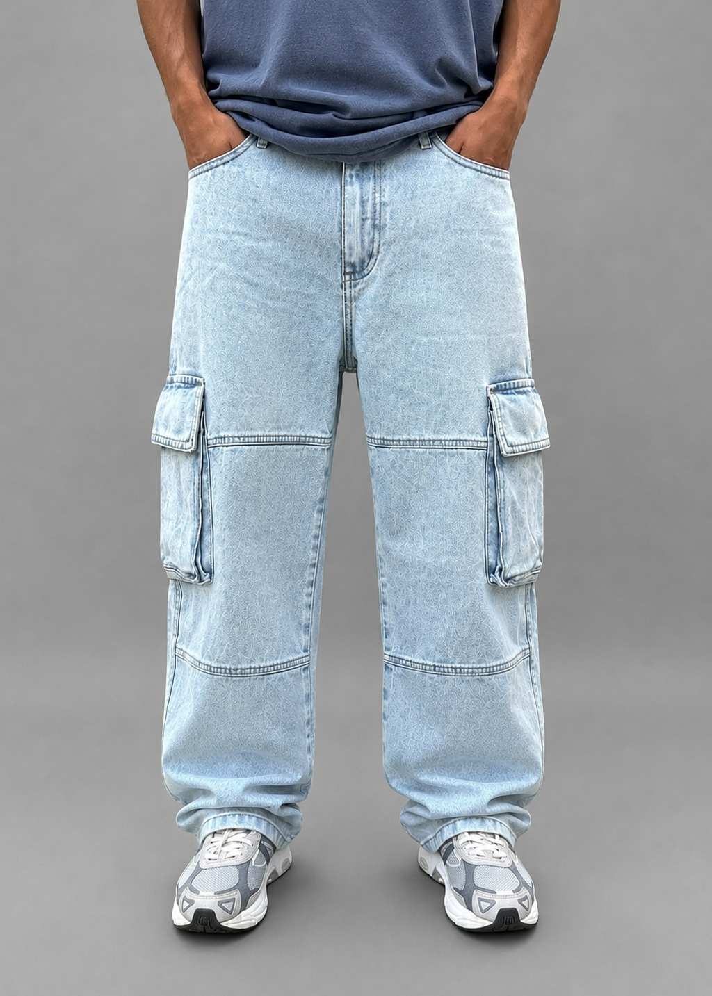 Baggy Cargo Sky Blue