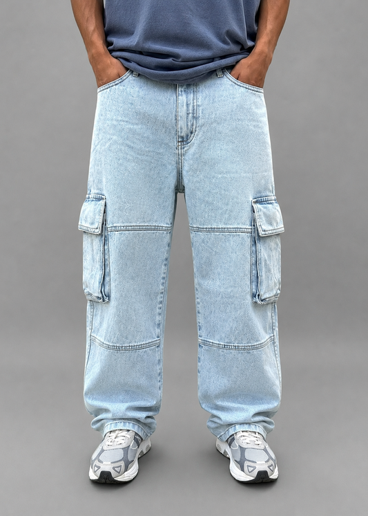 Baggy Cargo Sky Blue