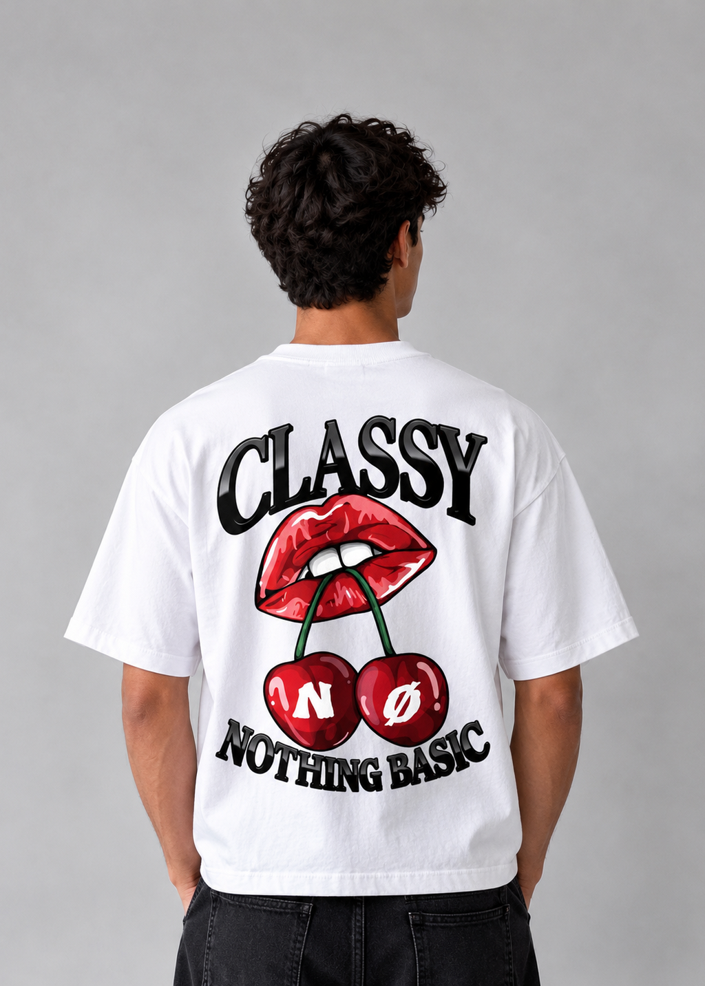 Remera Boxy Classy white