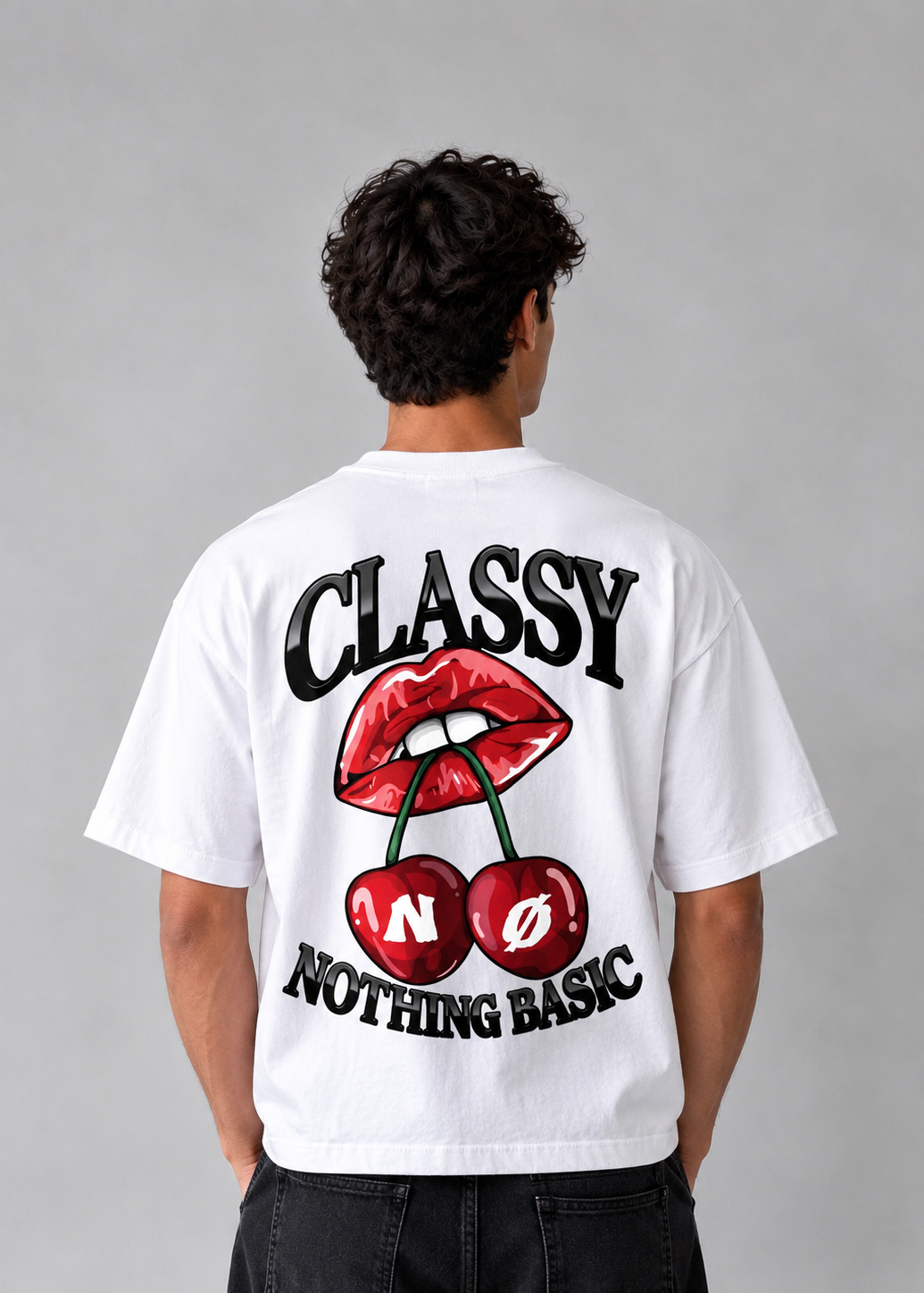 Remera Boxy Classy white