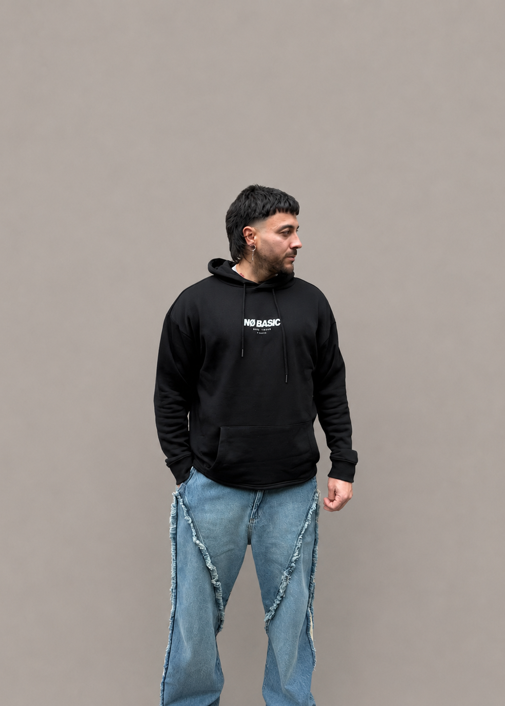 Hoodie boxy Be Like Us